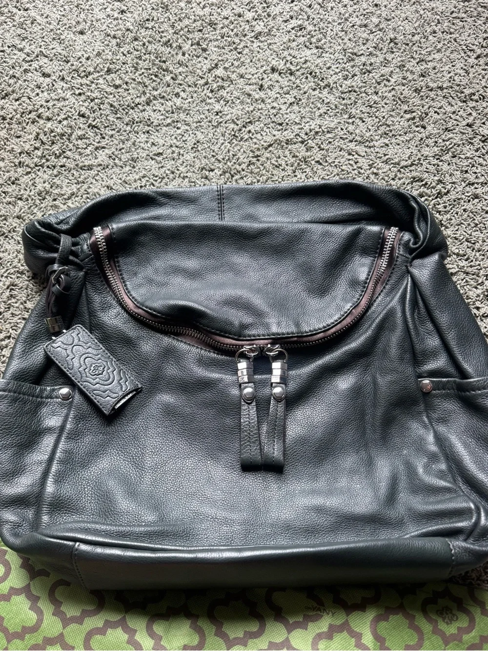 OrYany Women's Black Leather Hobo Bag - Sleek Everyday Shoulder Bag